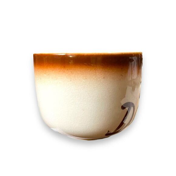 Vintage “Texas Demitasse” Pair Ceramic Glazed Oversized Coffee Mugs Japan Made - Picture 10 of 16